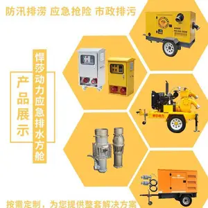 悍莎永磁变频潜水泵大流量便携式轻便水泵全不锈钢海水养殖防汛抽水泵