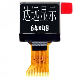 0.66 white 64*48 SSD1315 16PIN 焊接 中东*** 智能戒指 计数器戒指显示屏