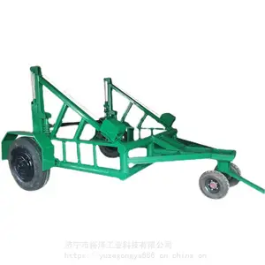 液压电缆拖车 2吨3吨液压钢线车移动电缆放线车 多功能收线车