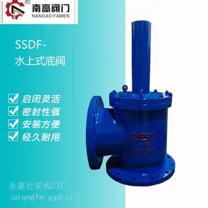 SSDF铸钢 不锈钢材质 水上式底阀 法兰软密封角式水上止回阀