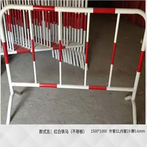 【铁马护栏】厂家可定制铁马移动护栏 带滑轮铁马护栏