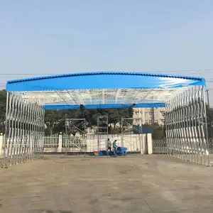 供应推拉雨棚遮阳棚仓库移动雨棚大型推拉雨棚户外遮阳蓬物流停车蓬