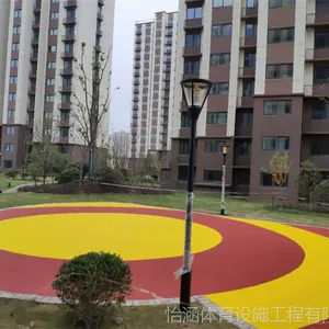 橡胶地坪翻新施工 塑胶地坪维修建设
