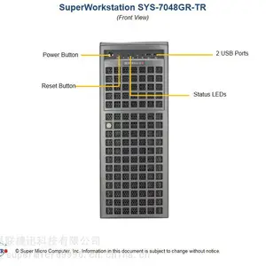 4U4GPU服务器 SYS-7048GR-TR 3D模拟和渲染 数字成像，医疗应用，石油与天然气