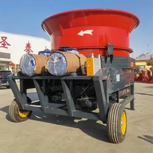 圆盘粉碎机 草捆破碎揉丝机 大型秸秆粉碎省人工效***