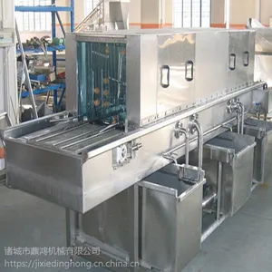 热销高压喷淋洗盘机 食品盘子清洗机 周转箱清洗风干线