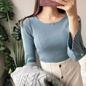 广东女装毛衣批发厂家直销一件代发女装毛衣针织衫定制汕尾工厂