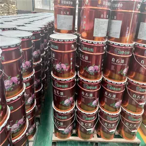 外墙乳胶漆落砂少 山东赛德丽供应喷涂水包砂仿石材建筑漆