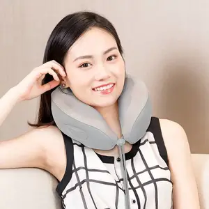 定制颈部按摩枕 充电便携护颈U型颈椎***夹揉肩颈按摩仪