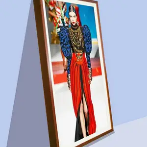 展厅画框广告机 互动触摸一体机 自由旋转 支持定制