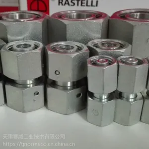 雷斯特利TN498可调式等径直通接头带O型圈卡套式接头液压管路连接件