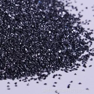 淄博碳化硅厂家批发,喷砂除锈专用黑色碳化硅粒度砂