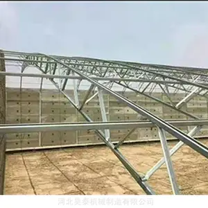 双拱双膜温室棚蔬菜棚建设 设计安装C型钢骨架 双层膜草莓大棚