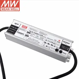 明纬开关电源HLG-240H-12A 恒流型+恒压型LED驱动器240W 防水