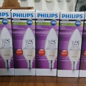 飞利浦调光LED尖泡4W6W8W 2700K黄光酒店水晶灯