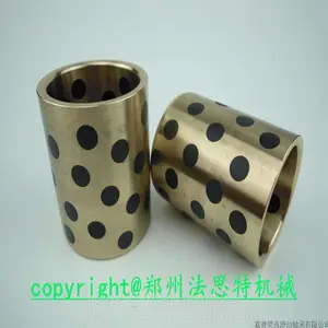 高力黄铜基体的镶嵌石墨铜套