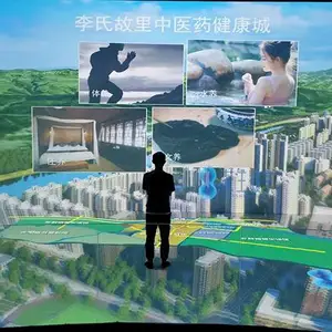 河南CAVE沉浸式大屏幕投影拼接融合/展厅展馆全息数字沙盘投影秀声光电沙盘
