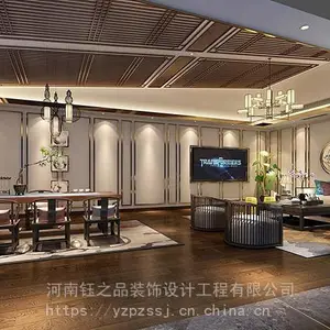 【河南钰之品装饰】-郑州简约中式会所餐厅装修