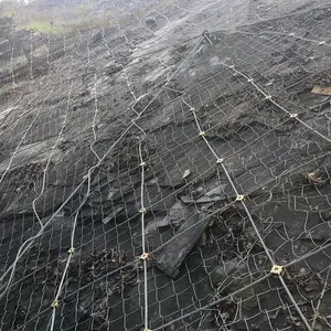 山体滑坡防护网 高速公路边坡防护网安装 SNS柔性防护网规格