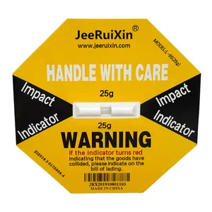 25g红色防震撞标签国产批发JEERUIXIN防震标签