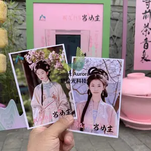 创意网红景区定制户外AI换装拍照打印扫码领取照片 AI定制换装