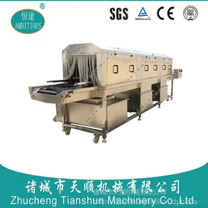 食品级304L生产水果周转筐清洗机【自动清洗烘烤盘机械设备】