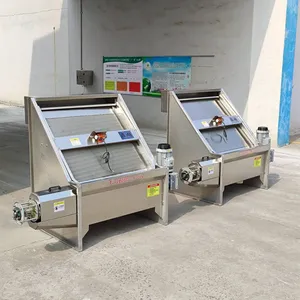 水泡粪专用斜筛式干湿分离机不锈钢水切式固液分离机