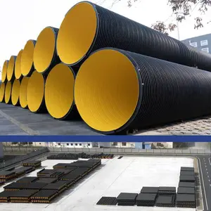 供应市政管道 大口径埋地管 改性聚烯烃钢塑增强缠绕管