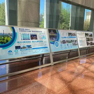 邢台宣传栏加工厂-预埋式小区宣传栏-户外异型广告牌-早来标识加工厂