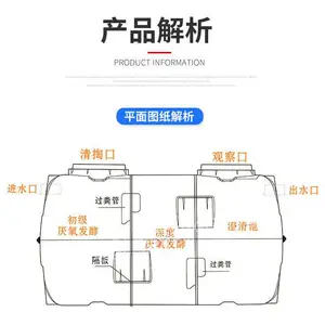 成品化粪池构造图丰都县家用化粪池