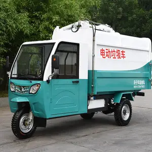 环卫车挂桶式垃圾车5方福田三轮垃圾车 自卸式垃圾车行驶稳定