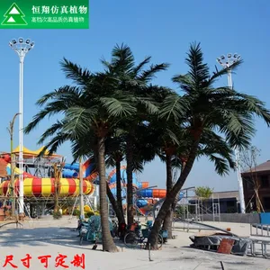 厂家直销8米高仿真海南椰子树玻璃钢假树