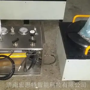 高压空气安全阀密封性试验机 40MPa外螺纹安全阀强度试验机 船用检测设备宏思特