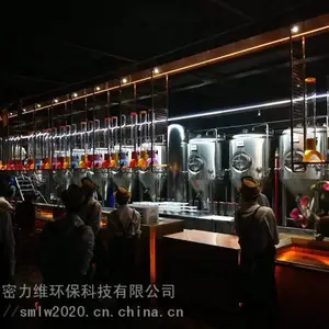 云南酒馆2000升自酿鲜啤酿酒设备 小型精酿啤酒设备经营模式