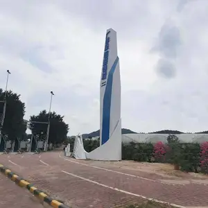 大型不锈钢精神堡垒村文化标识村牌坊文明导视村***精神堡垒广告宣传牌