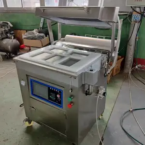 冷鲜肉熟食真空贴体包装机 牛排海鲜覆膜机 文盛760型蔬果吸塑机