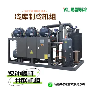 易雪RC2-260×3汉钟螺杆并联智能控制制冷机组冷库冷冻速冻设备厂家