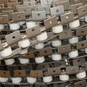 尼龙塑料滚珠不锈钢链条_提升机链条_非标节距链条定制