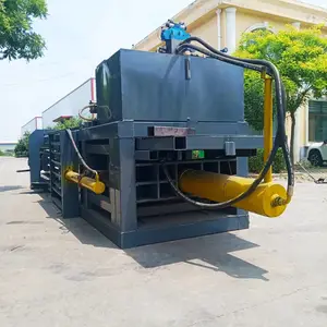 广东160吨卧式硬纸板液压打包机塑料瓶编织袋压缩打捆机厂家