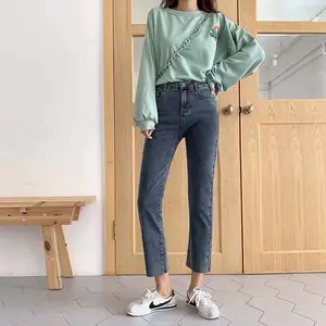 女装牛仔长裤 女时尚打底裤 女式长裤 外贸尾货工厂清仓批发