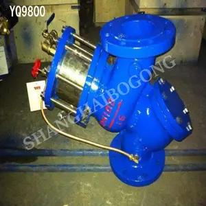 YQ98006-25C 法兰过滤活塞式电磁控制阀 水力电动调节控制阀 DN150