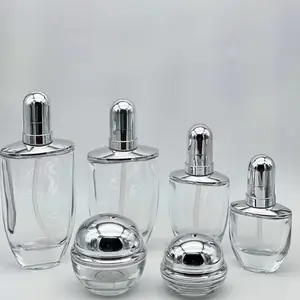 广州100ml化妆品玻璃瓶厂家 护肤品分装瓶批发