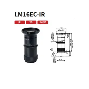LM16EC-IR KOWA 2800��1.2Ӣ��16mm����������ҵ��ͷ �ɼ��� - ������ C�ӿ� 2.5?m ��ȦF2.4 / F2.8 / F4 / F5.6 / F8