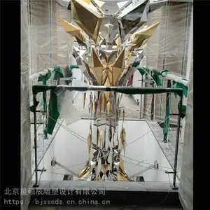 星硕辰 彩色不锈钢雕塑 玻璃钢仿铜人物 定制加工
