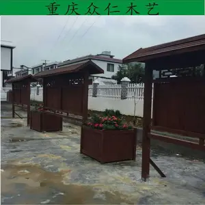 合江公园实木立式指示牌 防腐木宣传栏施工安装 众仁木艺