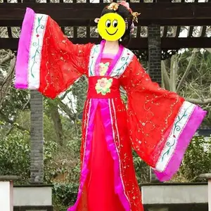 HA哈尔滨批发秧歌服装演出服装/租赁相声大褂/出租财神服舞龙舞狮子/大鼓小鼓三句半道具OY01