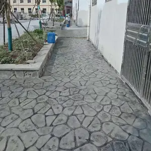 压花地坪 印花混凝土 装饰路面材料 河南 郑州材料配送 工程施工
