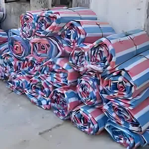 蓝桔蓝白蓝银绿银黑色白色黄色红色卡其色防雨布 pe篷布 彩条布