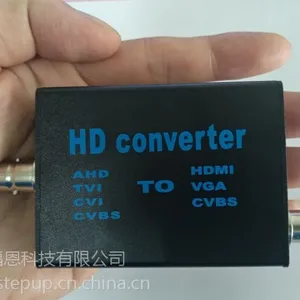 高清1080P视频转换器四合一AHD转HDMI同轴TVI/CVI/CVBS输入转换