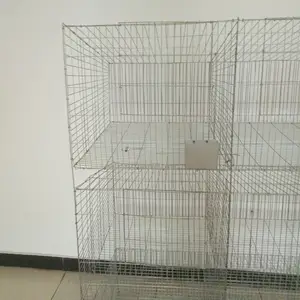 瀚捷供应养殖场三层十二位兔笼青年兔笼厂家